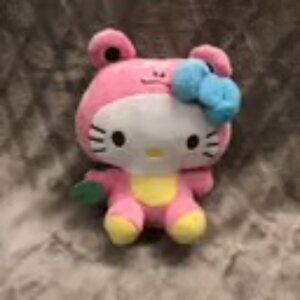 Sanrio Hello Kitty 6" Pink Frog Suit Cosplay Collectible New with Tags